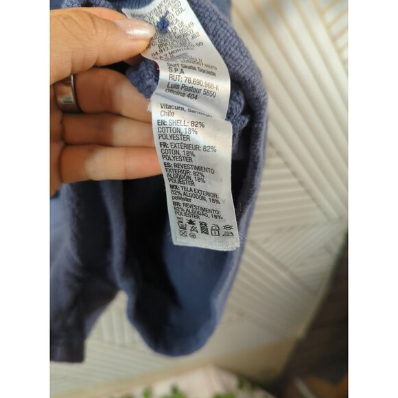 Roxy GIRL'S Blue Romper Sleeveless Pockets Textured Size 14 - Picture 7 of 8